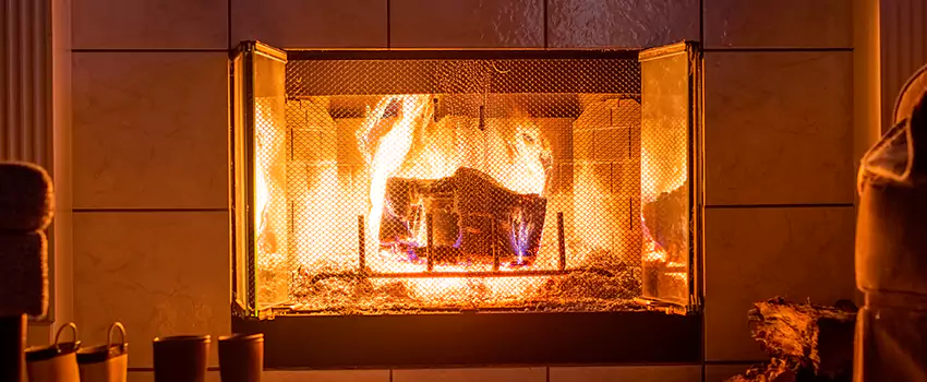 Mendota Hearth Landscape Fireplace Installation in Taylor, Texas